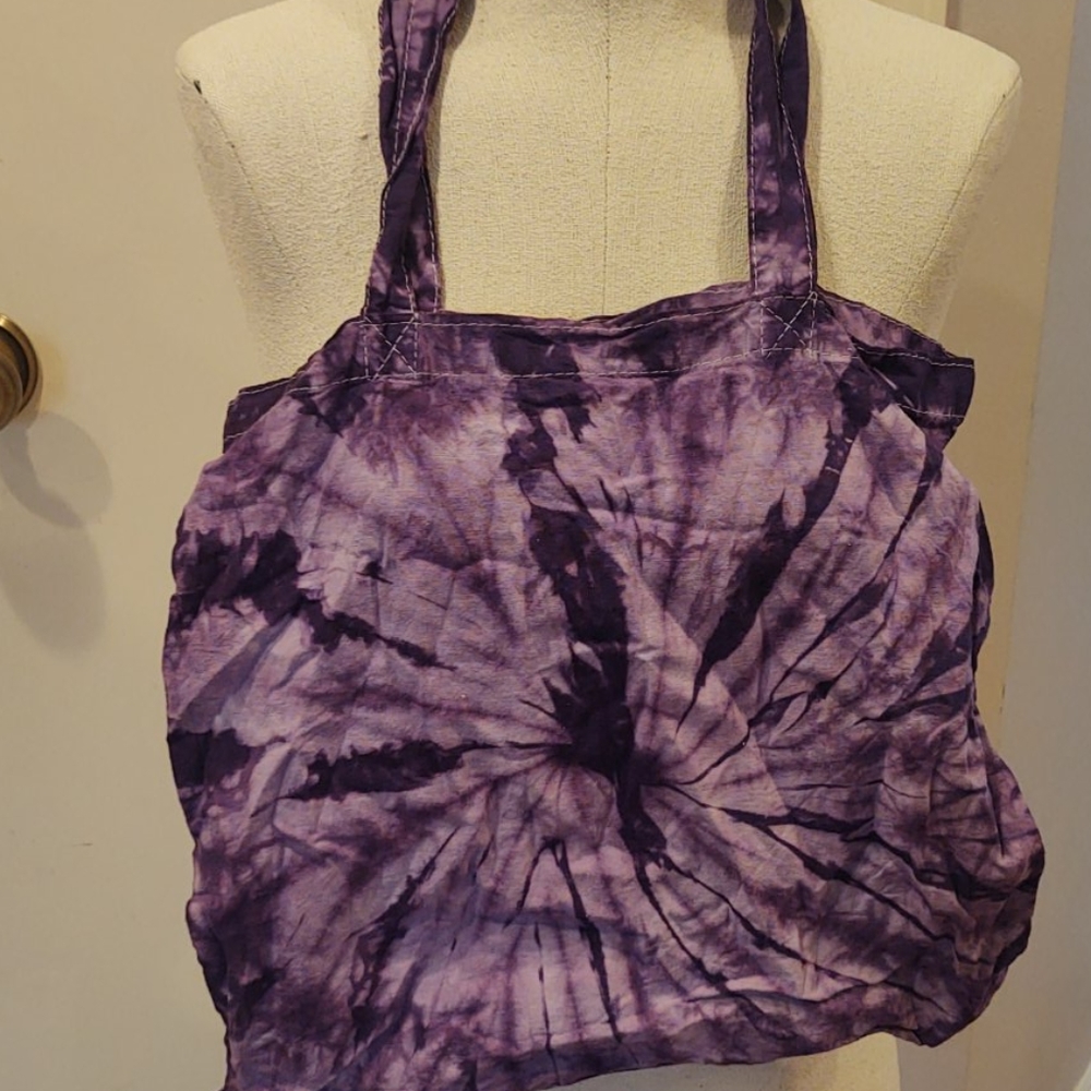 Purple Tie Dye Tote